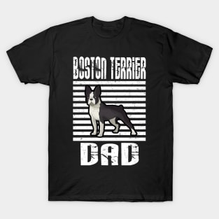 Boston Terrier Dad Proud Dogs T-Shirt